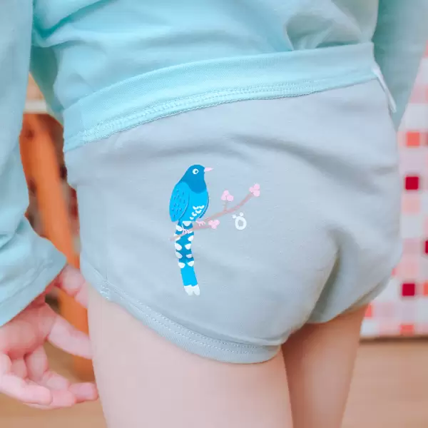 男童三角褲-熱愛自由的台灣藍鵲
