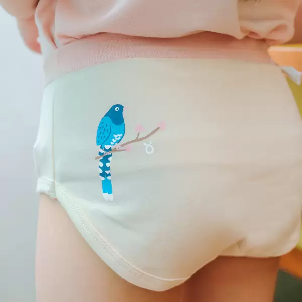女童三角褲-熱愛自由的台灣藍鵲