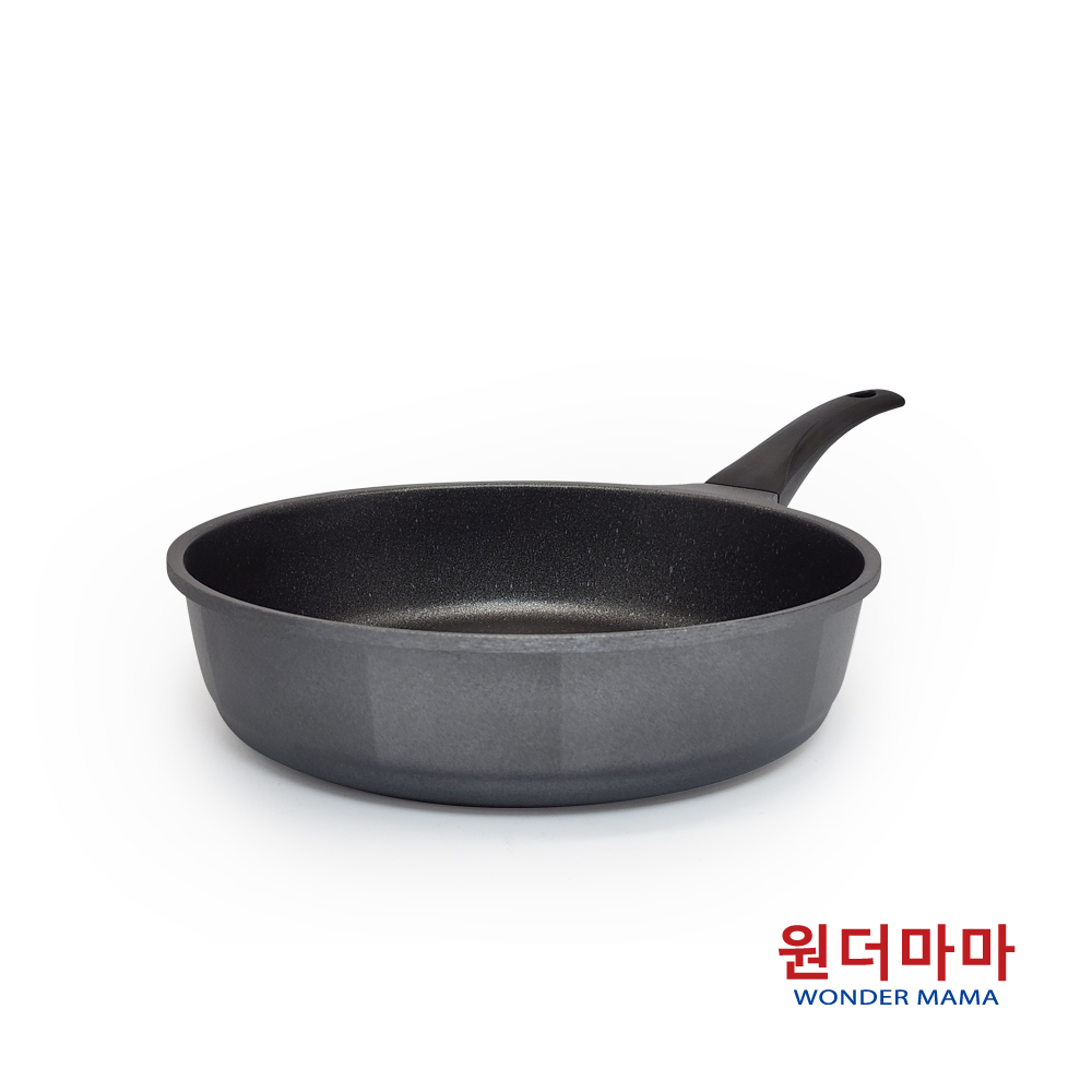 韓國WONDER MAMA 28cm灰鈦石深煎鍋-IH