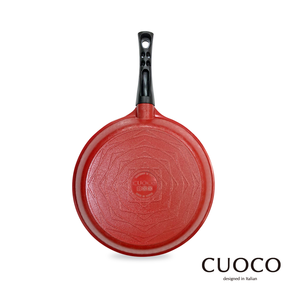 義大利CUOCO 28cm紅鈦平底鍋
