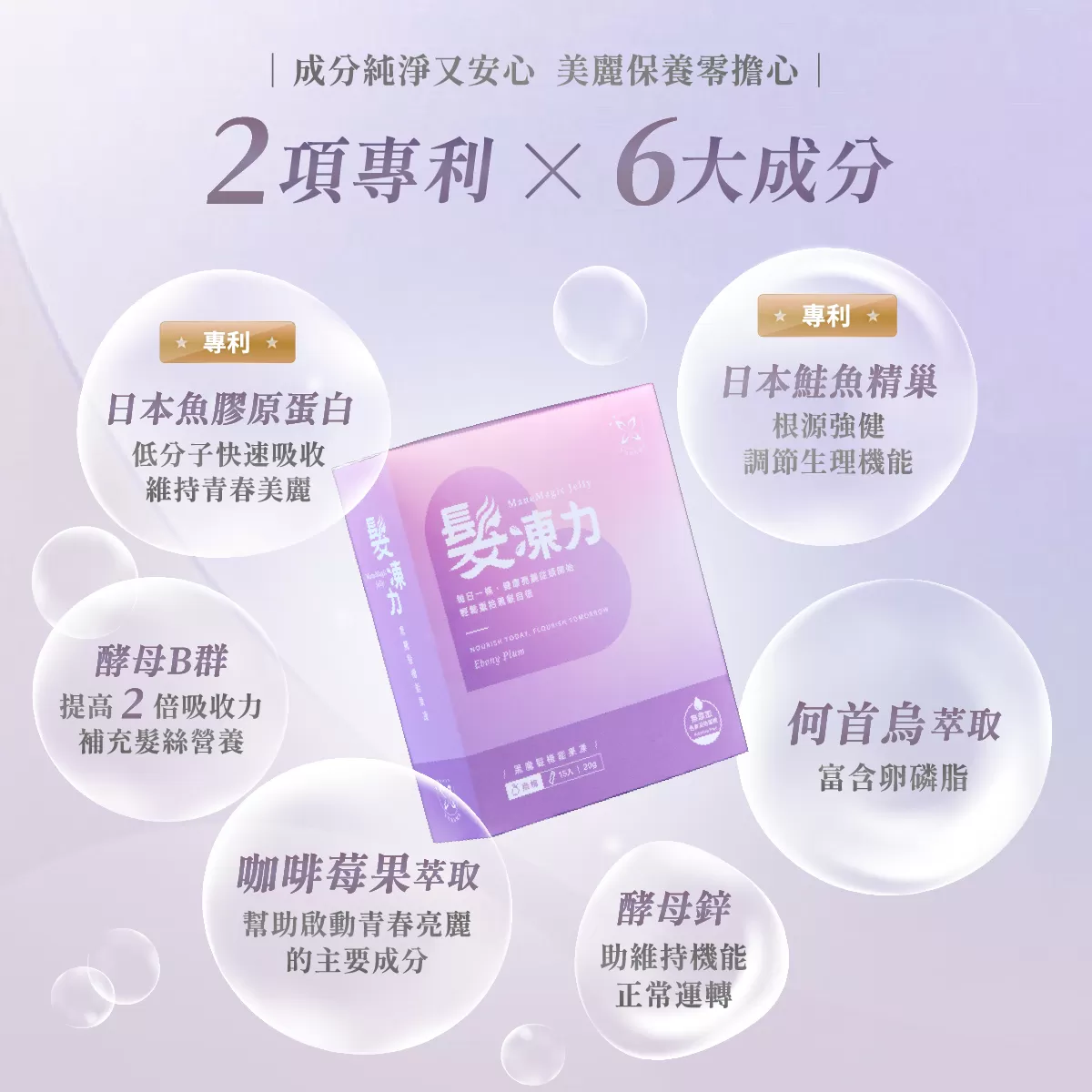 髮凍力 黑魔法機能果凍,頭髮變黑的食物,頭髮烏黑亮麗的方法,黑豆補給,咖啡莓果,維生素B群