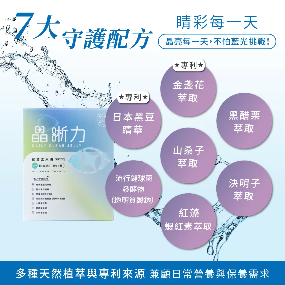 晶晰力 葉黃素果凍,花青素,黑豆睛華,黑醋栗,山桑子萃取,玻尿酸