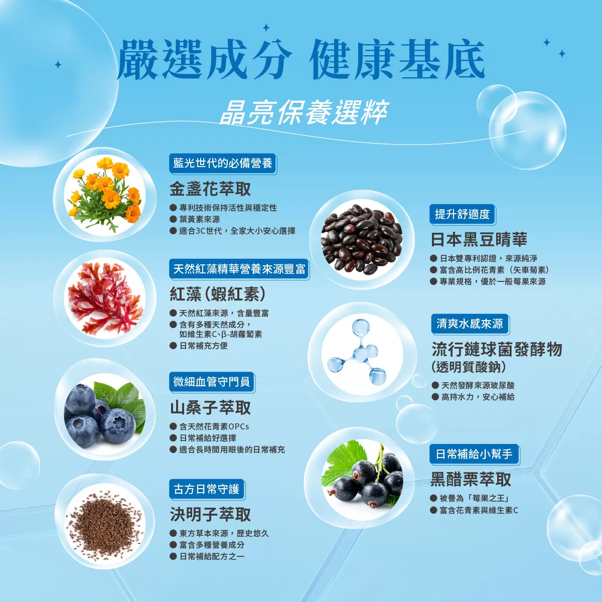 晶晰力 葉黃素果凍,花青素,黑豆睛華,黑醋栗,山桑子萃取,玻尿酸