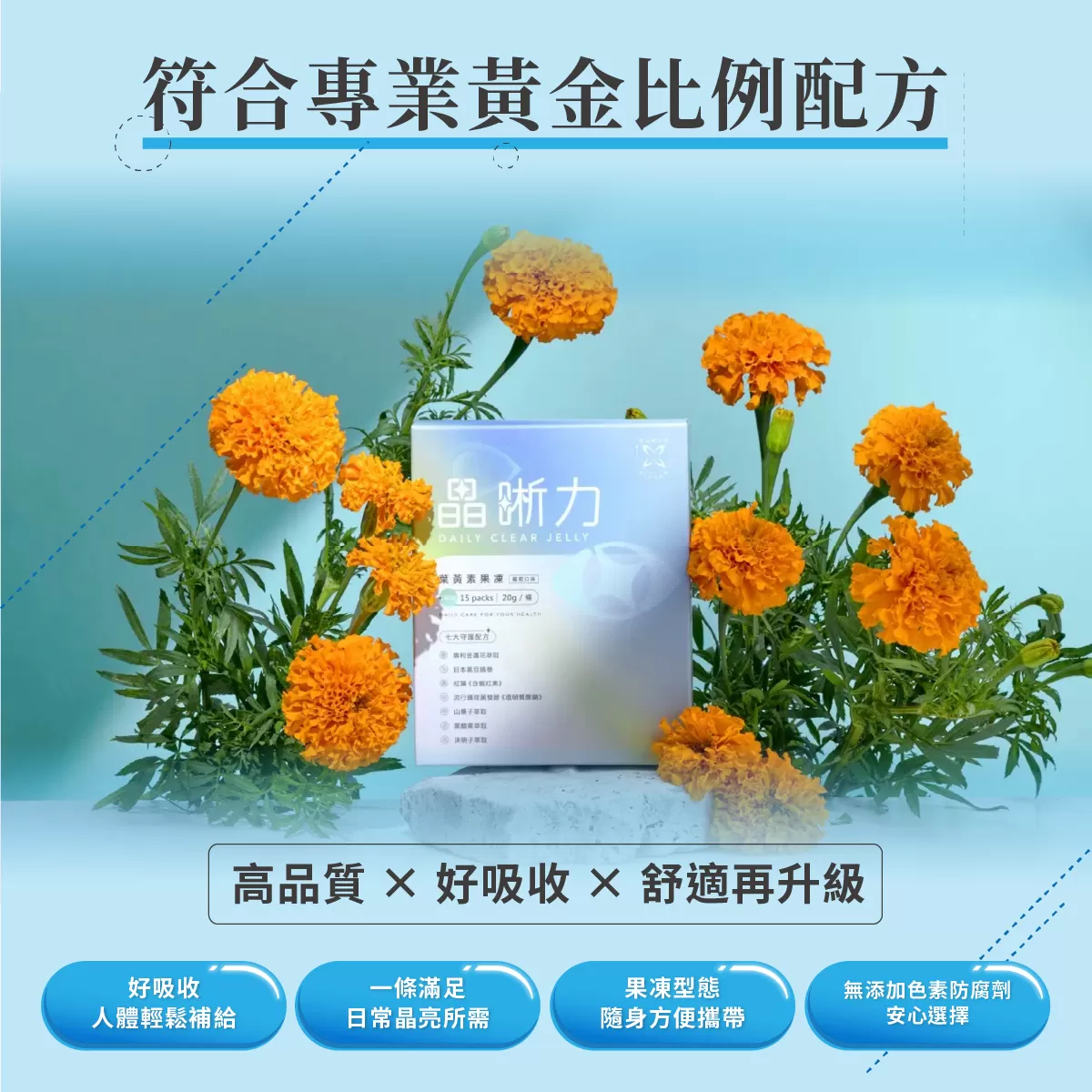 晶晰力 葉黃素果凍,花青素,黑豆睛華,黑醋栗,山桑子萃取,玻尿酸