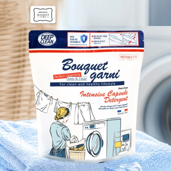 (韓國)Bouquet Garni 璞珈妮 超濃縮潔淨香氛洗衣膠囊(8g*100顆/包)