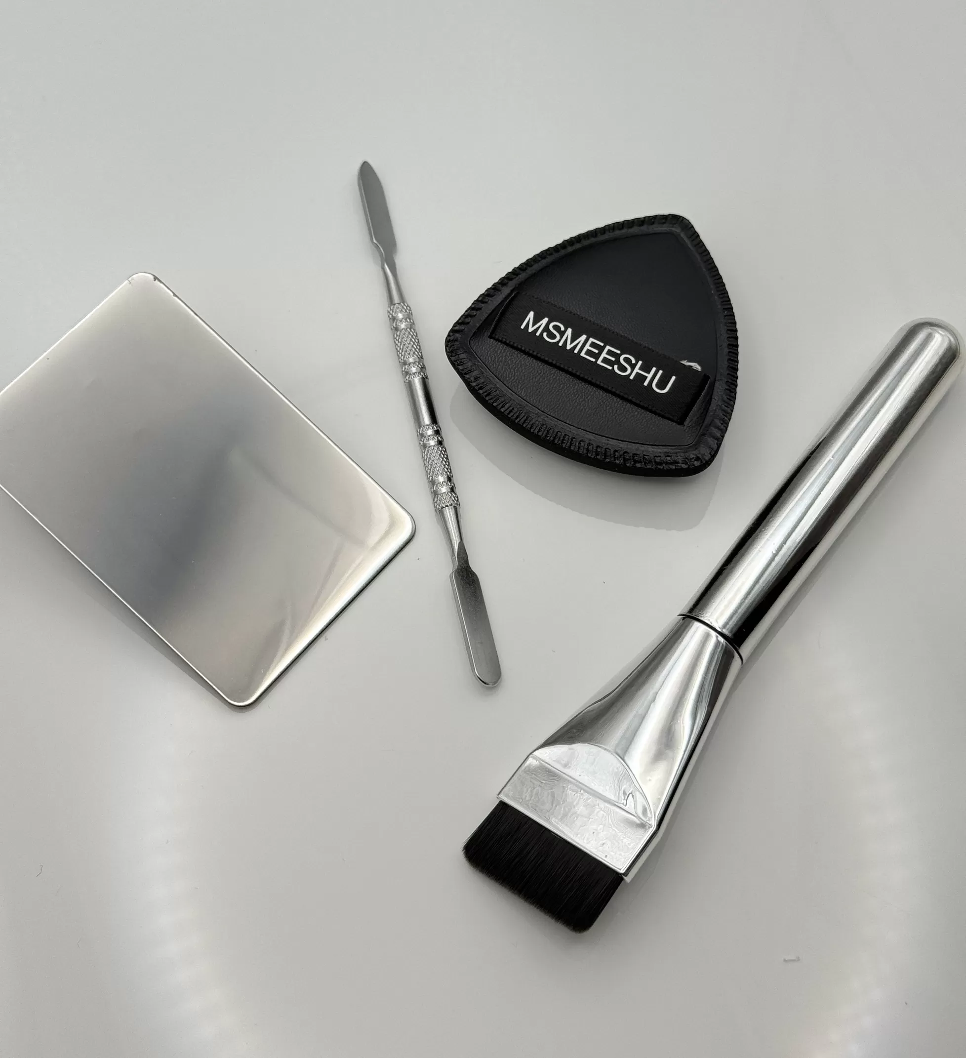 一字型扁平頭粉底刷四件套