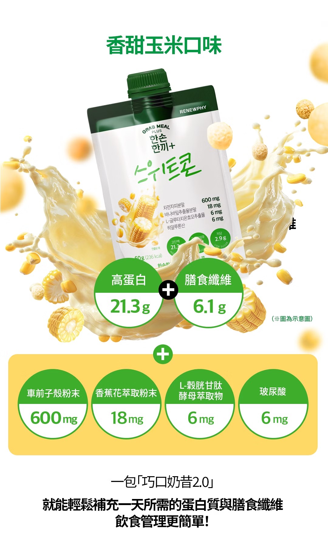 韓國RENEW PHY高蛋白巧口奶昔2.0