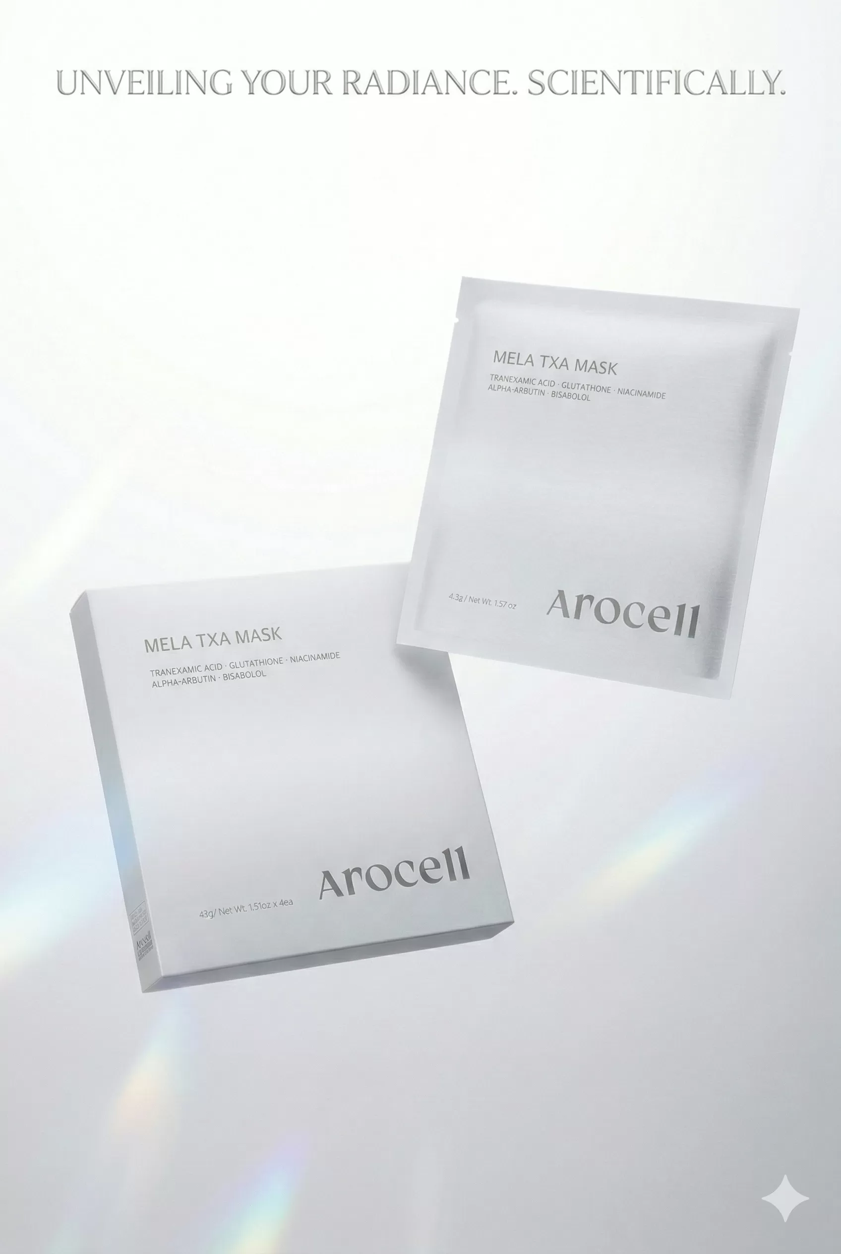 (韓國)AROCELL TXA淨白傳明酸高效水凝膜(4片/盒),U60250003,(韓國)AROCELLTXA淨白傳明酸高效水凝膜(4片/盒),2025美妝雜誌「編輯推薦獎」,打造透亮牛奶肌,所有商品