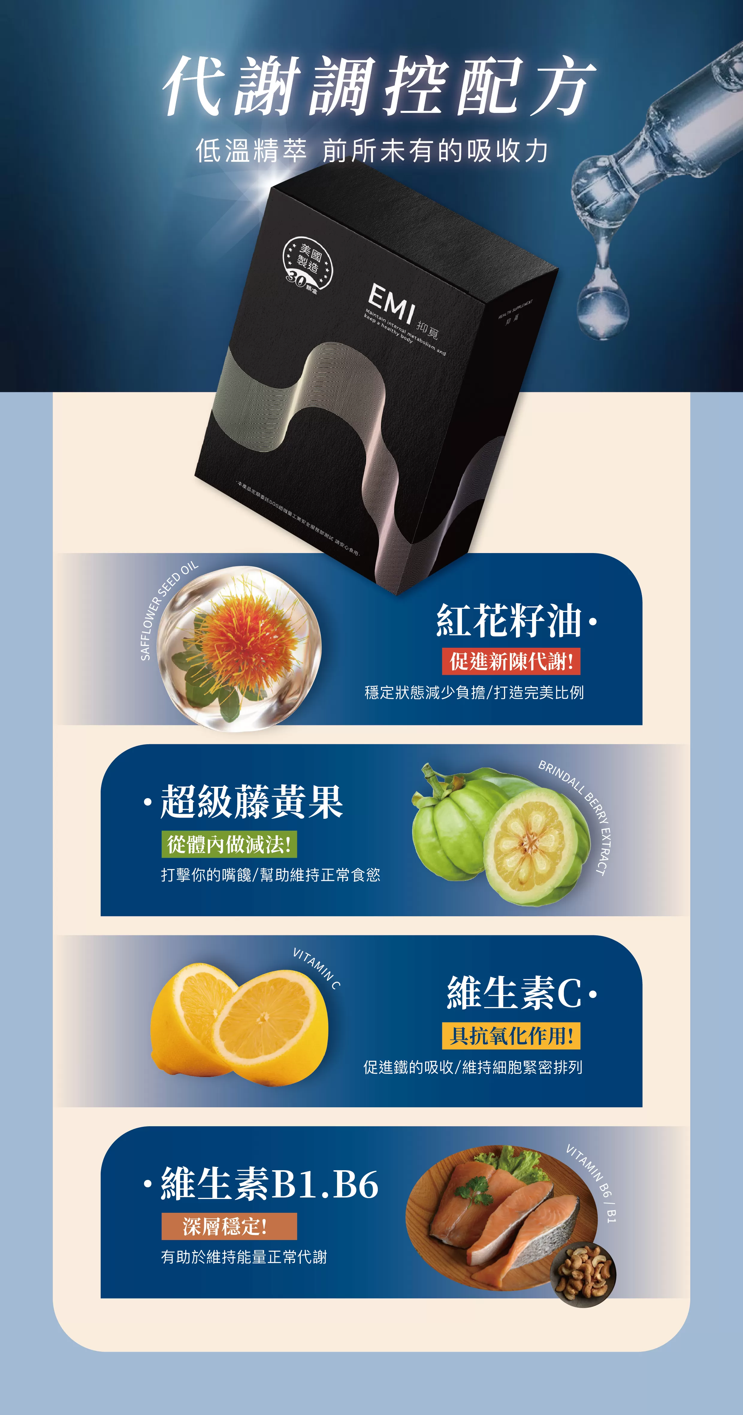 (美國)EMI抑覓-促進新陳代謝,U42480001,(美國)EMI抑覓-促進新陳代謝,如有購買請先至官方LINE取得建議搭配及飲食教程@bvv6092a以及取得【售後討論群】連結，將有專業醫學博士提供健康諮詢,促進新陳代謝,維持體態
