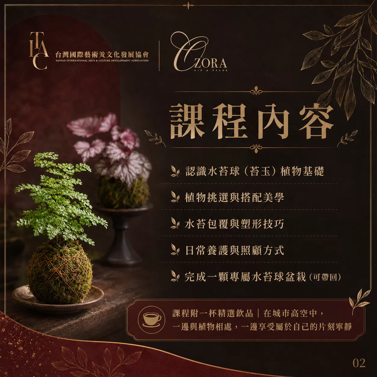 Ozora Salon 生活美學水苔球小盆栽手作課,費用含飲品乙杯,D61170001,OzoraSalon生活美學水苔球小盆栽手作課,城市裡的療癒綠意時光,找美學