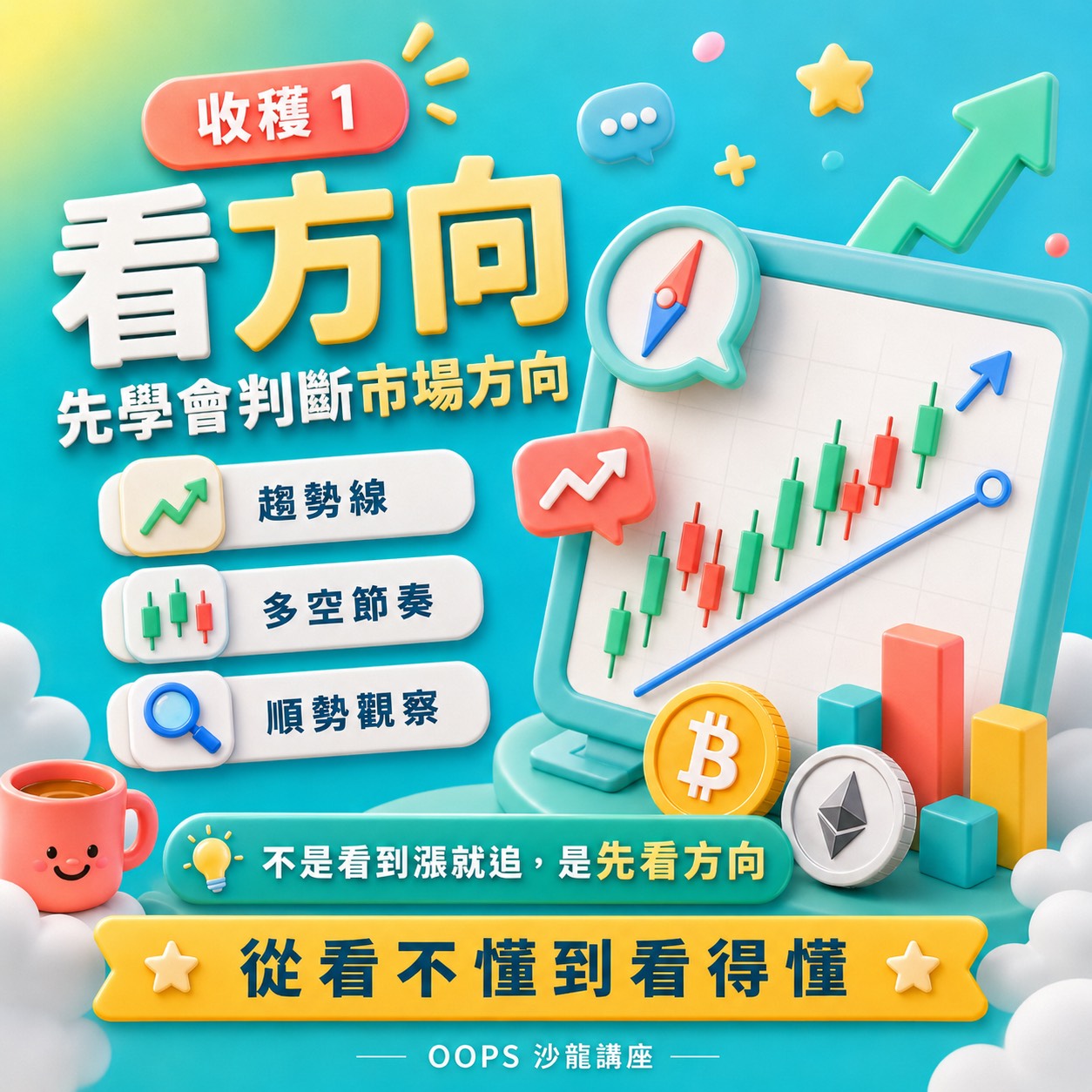 看懂K線BTC、ETH、美股,D61280002,看懂K線BTC、ETH、美股,找知識,WEB3全球金融投資攻略,D6128000201