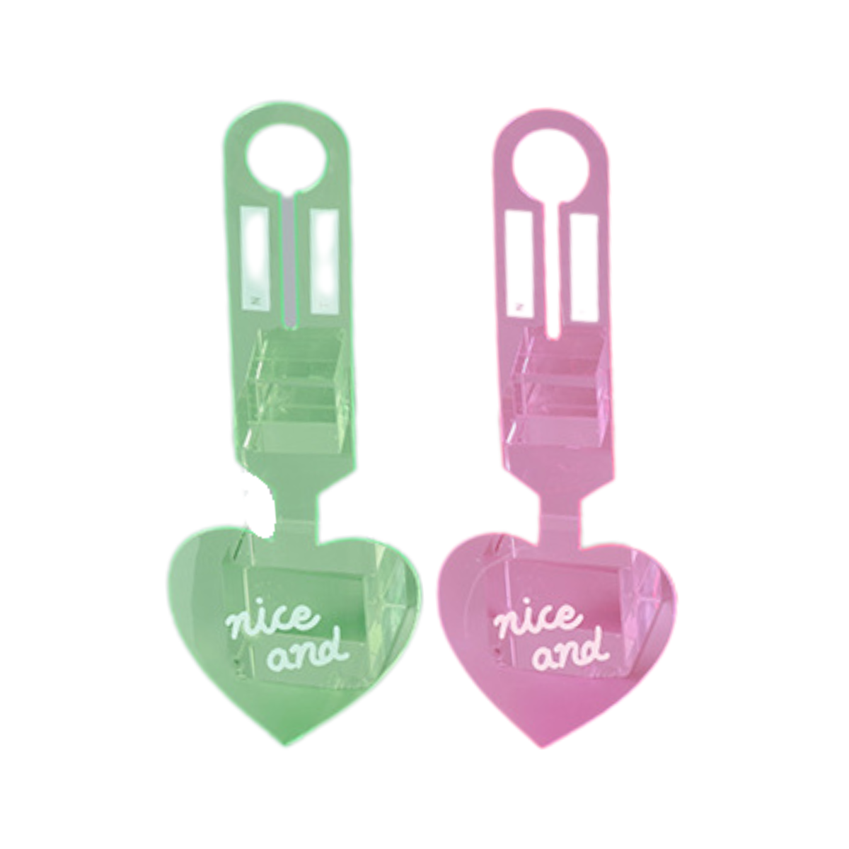 【客製禮贈品】螢光心型行李牌