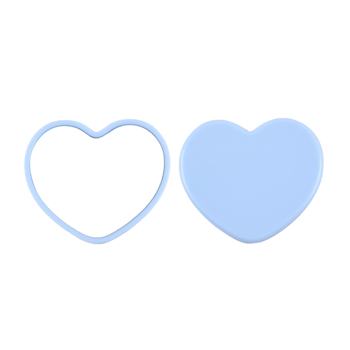 【客製禮贈品】簡約心形隨身化妝鏡