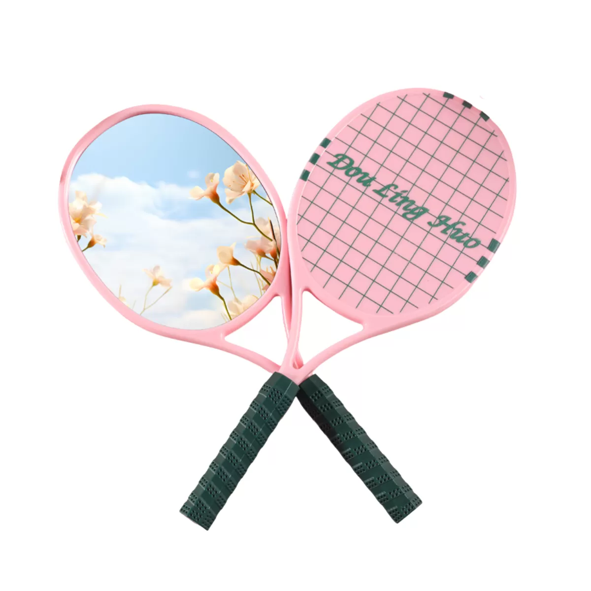 【客製禮贈品】可愛網球拍造型化妝鏡