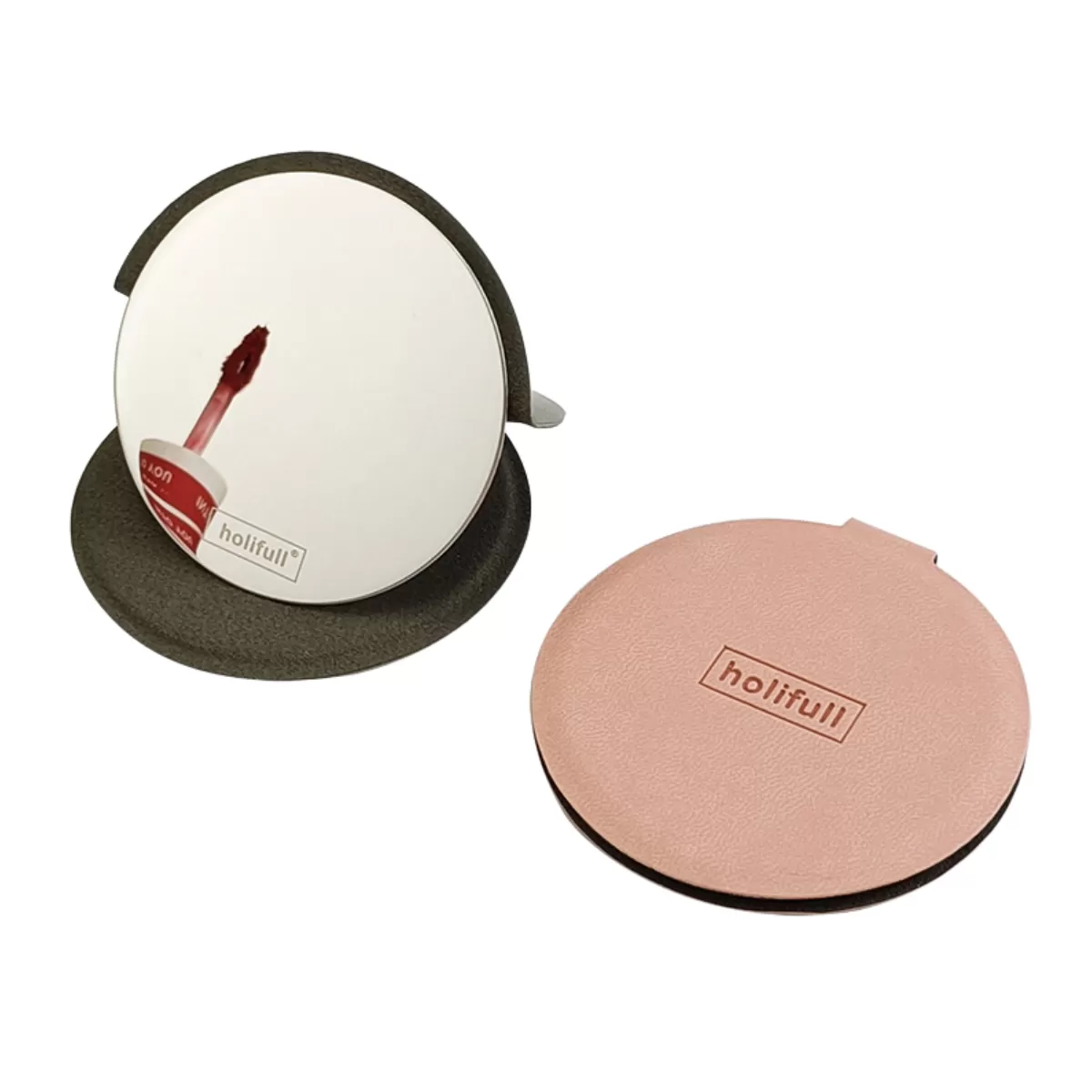 【客製禮贈品】皮革不鏽鋼磁吸鏡子