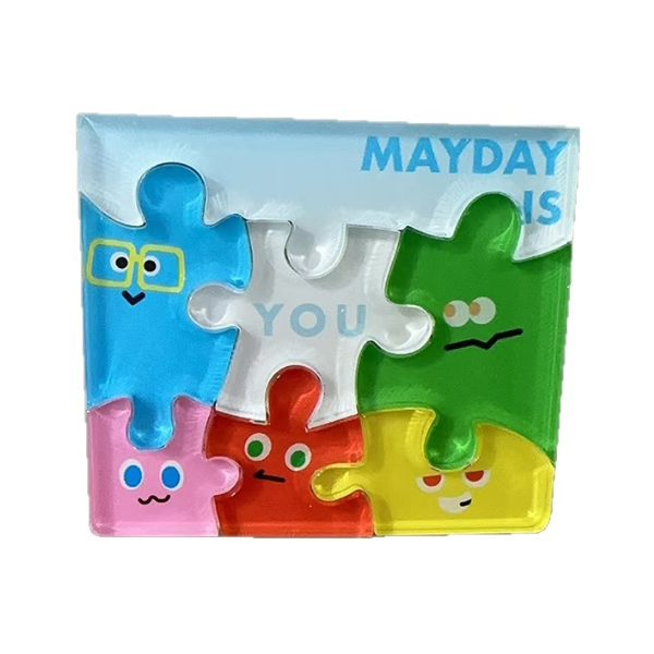 【客製禮贈品】創意拼圖壓克力冰箱貼