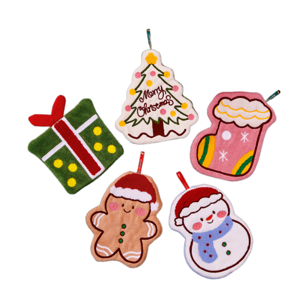 【客製禮贈品】聖誕圖案加厚擦手巾