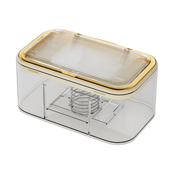 【客製禮贈品】輕奢透明奶油風衛生紙盒