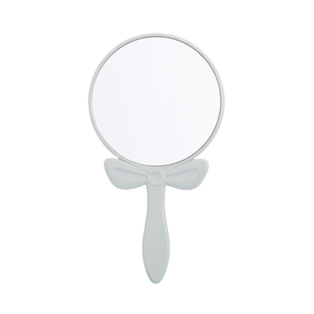 【客製禮贈品】蝴蝶結圓形手持梳妝鏡