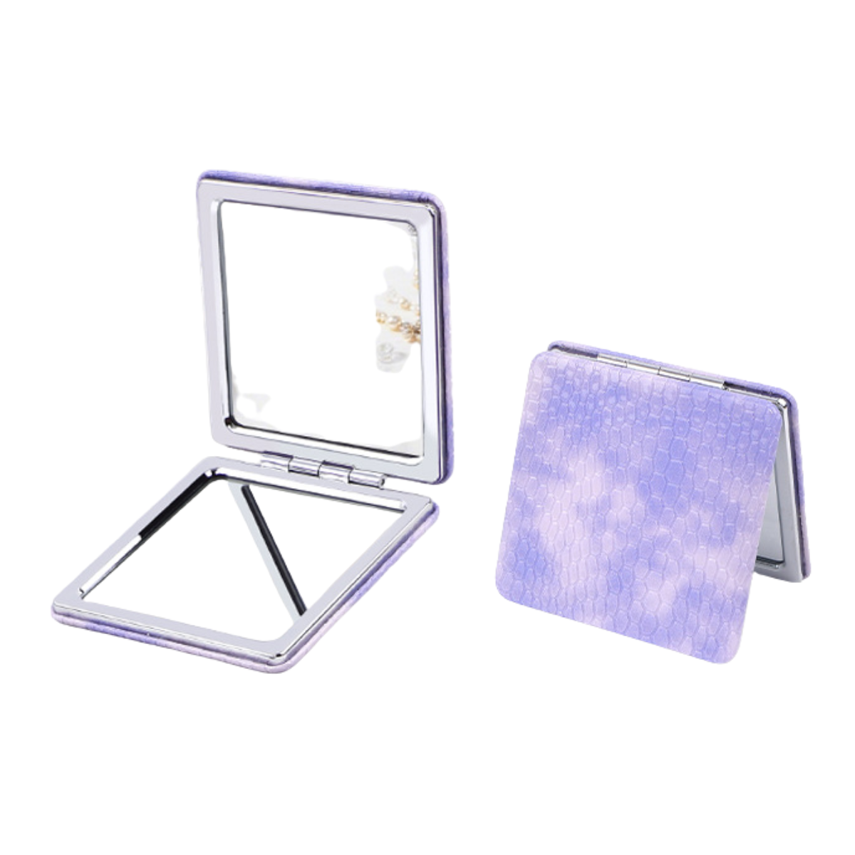 【客製禮贈品】閃亮高奢折疊雙面化妝鏡