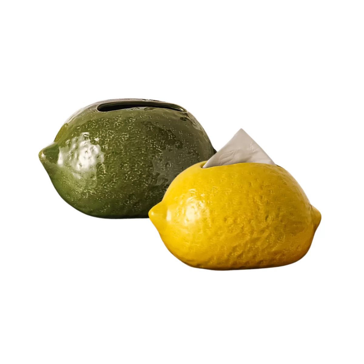 【客製禮贈品】北歐輕奢檸檬陶瓷衛生紙盒