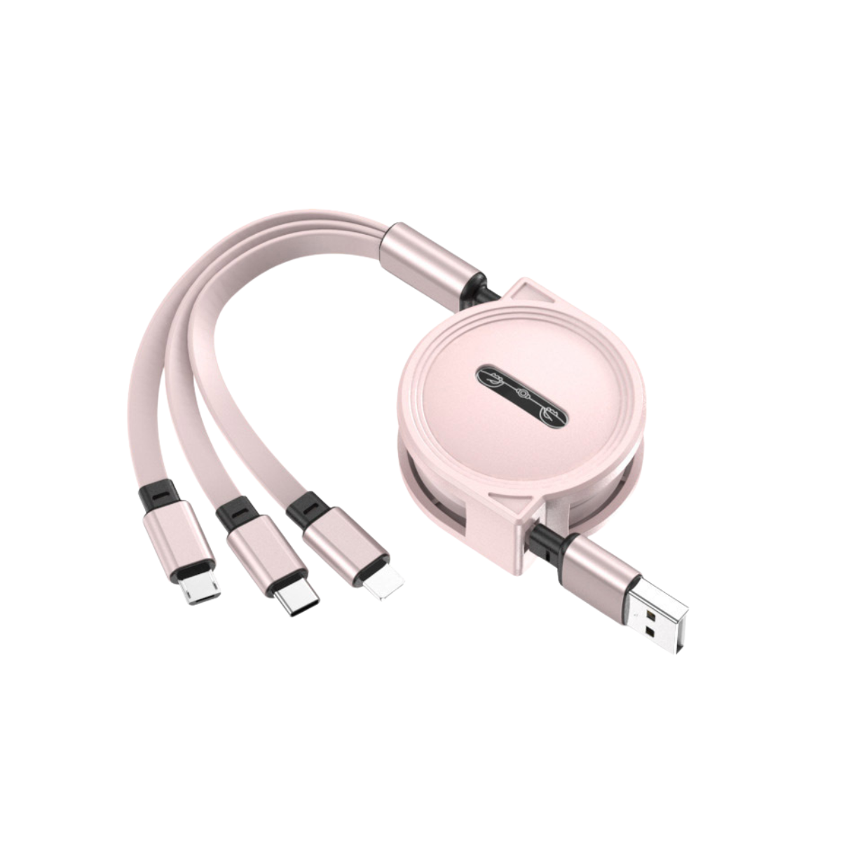 【客製禮贈品】閃電快充伸縮三合一充電線