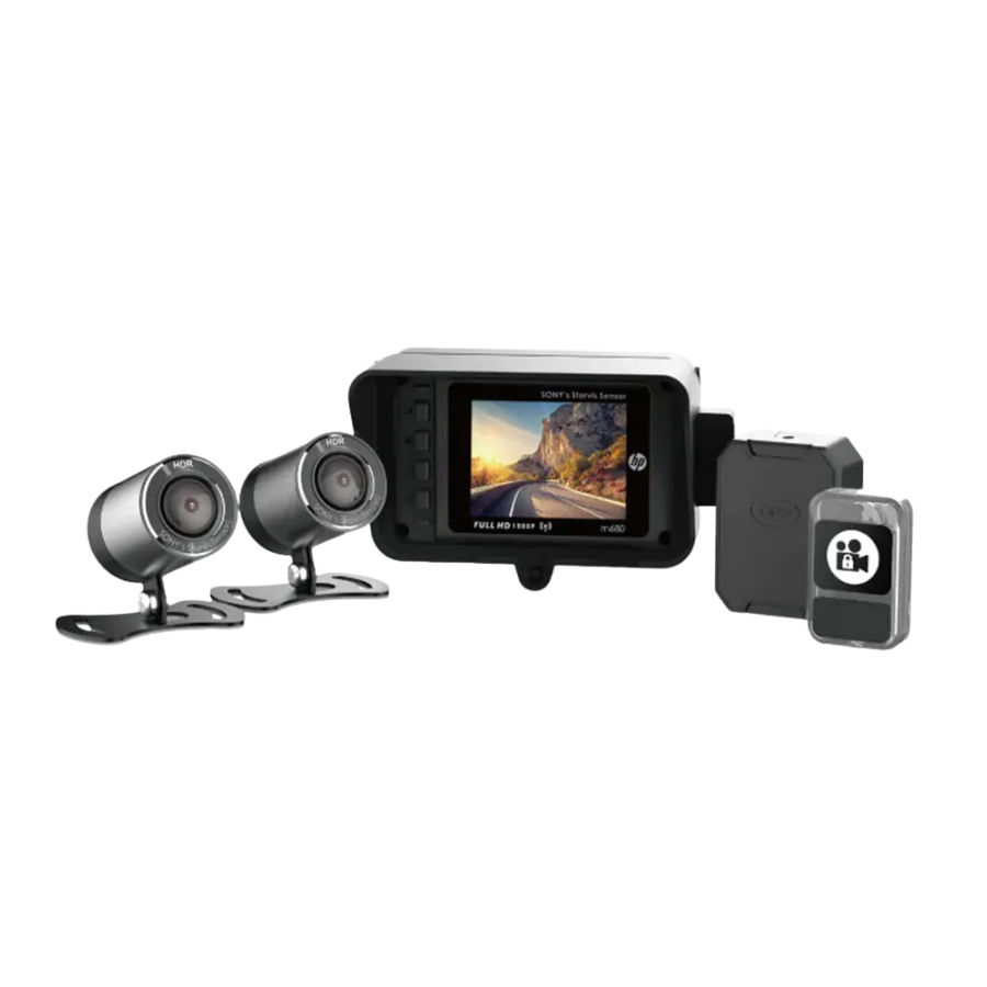 HP 惠普 Moto Cam M680 前後Sony 1080p GPS 機車行車記錄器
