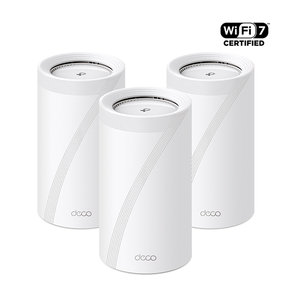 TP-Link Deco BE85 BE22000完整家庭Mesh WiFi 7系統 (三入組)