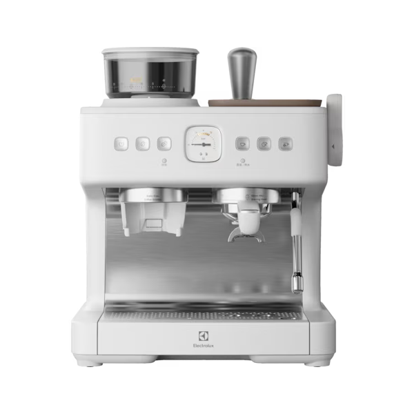 Electrolux 伊萊克斯 E7EC1-610W 3公升極致美味700 半自動義式咖啡機 (奶霜白)
