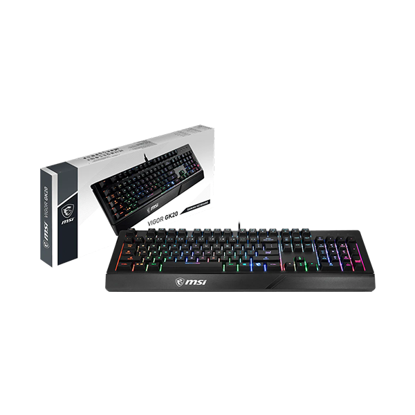 MSI 微星 VIGOR GK20 TC 防潑水RGB電競鍵盤