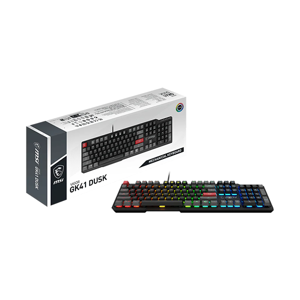 MSI 微星 VIGOR GK41 DUSK LR TC 無聲軸機械RGB電競鍵盤