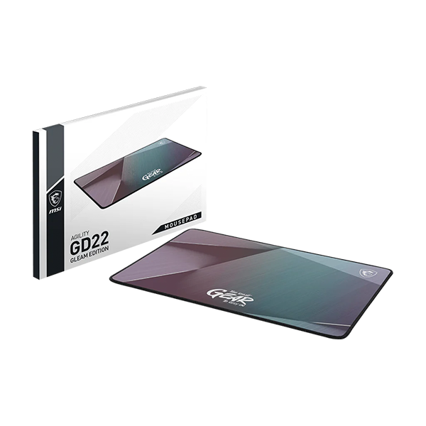 MSI 微星 AGILITY GD22 GLEAM EDITION 彩虹膜防潑水散熱滑鼠墊 (小)