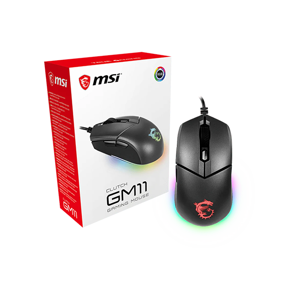 MSI 微星 CLUTCH GM11 RGB 炫彩電競滑鼠