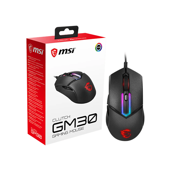 MSI 微星 CLUTCH GM30 RGB 炫彩電競滑鼠