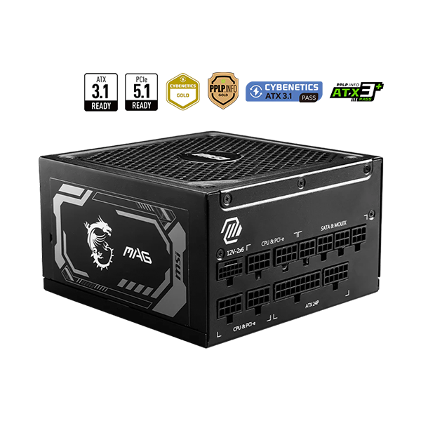 MSI 微星 MAG A1250GL PCIE5 金牌  電源供應器