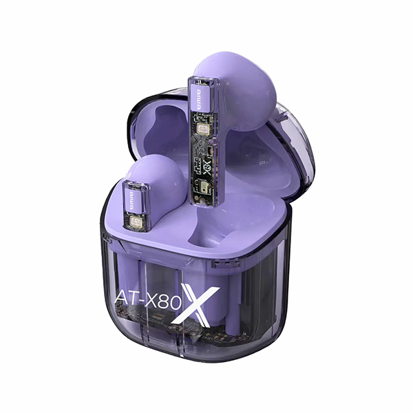 Aiwa 愛華 真無線藍牙耳機 AT-X80X 紫色