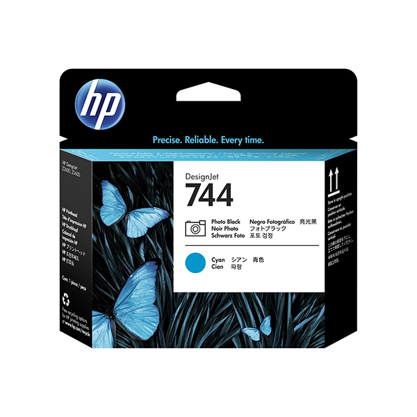 HP 惠普 744 相片黑/藍色 列印頭 PBK/C