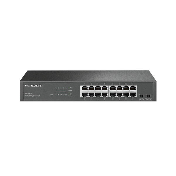 Mercusys 水星 MS116GS 16埠 Gigabit 桌面/機架式交換器