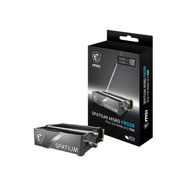 MSI 微星 SPATIUM M580 PCIe 5.0 NVMe M.2 2TB FROZR SSD 固態硬碟