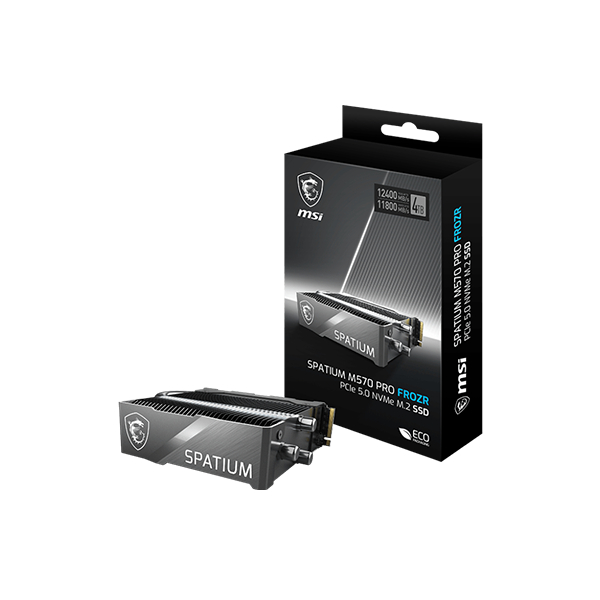 MSI 微星 SPATIUM M570 PRO PCIe 5.0 NVMe M.2 2TB FROZR SSD 固態硬碟