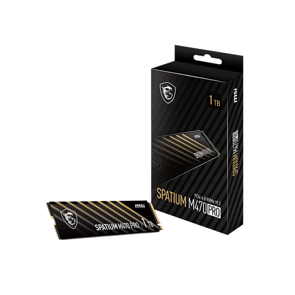 MSI 微星 SPATIUM M470 Pro PCIe 4.0 NVMe M.2 1TB 固態硬碟 SSD