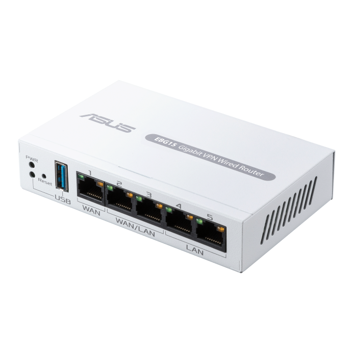 ASUS USB WAN/IPS 入侵預防/Layer 7 防火牆/商業級網路安全/輕鬆集中管理 ExpertWiFi 應用程式(EBG15)121x75x26 mm迷你尺寸