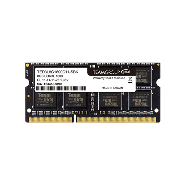 TEAM十銓 ELITE SO-DIMM DDR3L-1600 8GB CL11 NB ( TED3L8G1600C11-S01 )記憶體