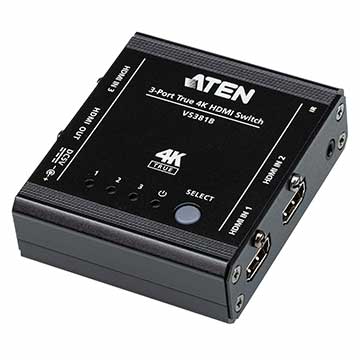 ATEN 3Port 4K HDMI切換器 ( VS381B )