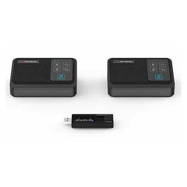 AVERMEDIA 圓剛 AW111一對二無線收音麥克風組 ( 61AW111000AB )