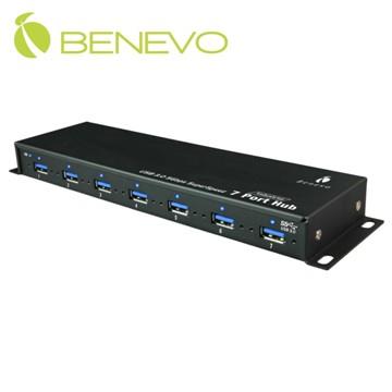 BENEVO UltraUSB工業級 7埠USB3.0集線器，具固定螺絲孔 ( BUH387 )