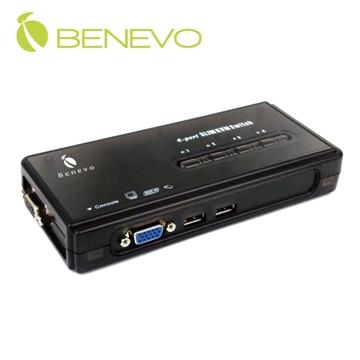 BENEVO UltraKVM桌上型 4埠USB VGA KVM多電腦切換器 ( BKVM104U )