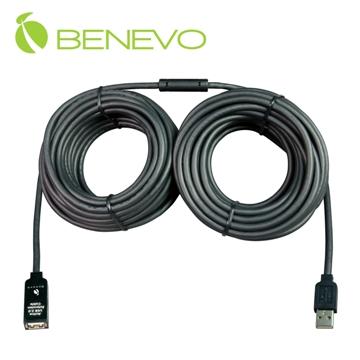 BENEVO UltraUSB 20M 單埠主動式USB 2.0 訊號增益延長線，附專用電源供應器 ( BUE2020U1A )