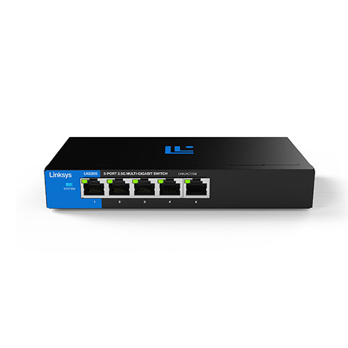 Linksys 5-Port 2.5G Multi-Gigabit 非網管型交換器(LN2305-AH)