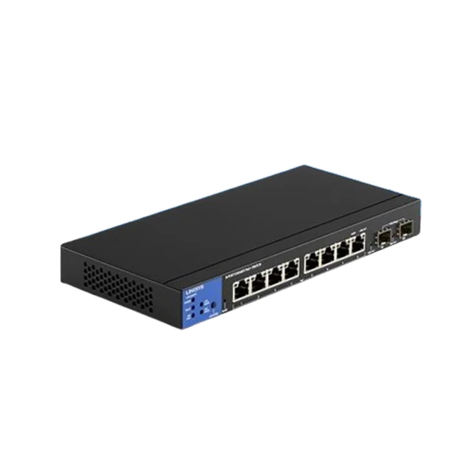 Linksys 8埠POE+GE/2埠SFP_POE L2管理型 Gigabit 超高速乙太網路交換器_鐵殼(LGS310MPC-TW)